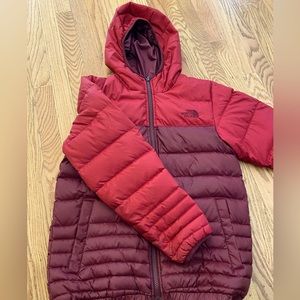 Boys The northface reversible jacket size 10/12